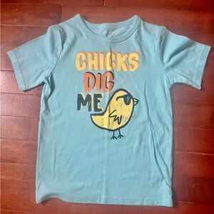 The Children's Place Light Blue Easter 'Chicks Dig Me' Graphic Tee size 5T